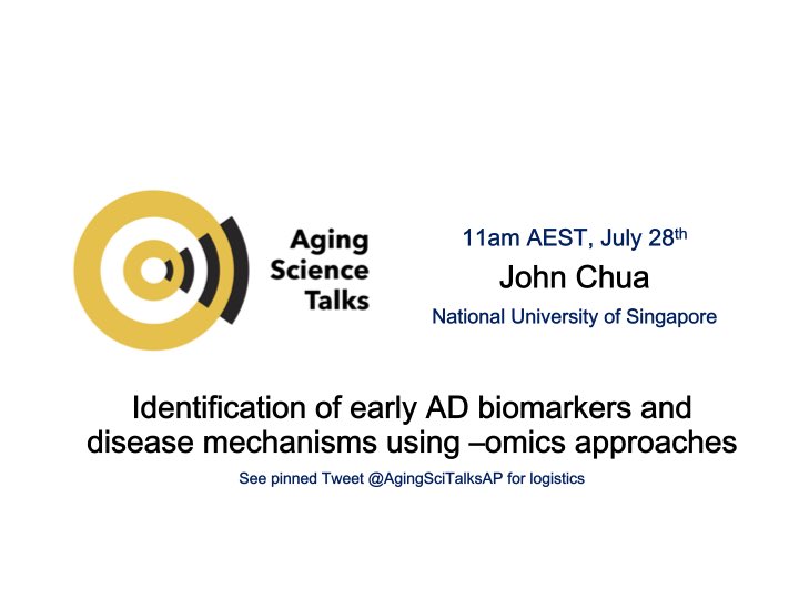 Asia-Pacific Ageing Science Talks tweet media