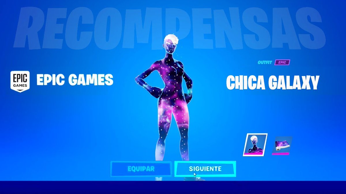 RinconFortnite's tweet photo. Quien que haya conseguido la Chica Galaxy de España y pueda ayudarme con un favor que me hable por MD, gracias 😁 https://t.co/pwXNXjZUTI