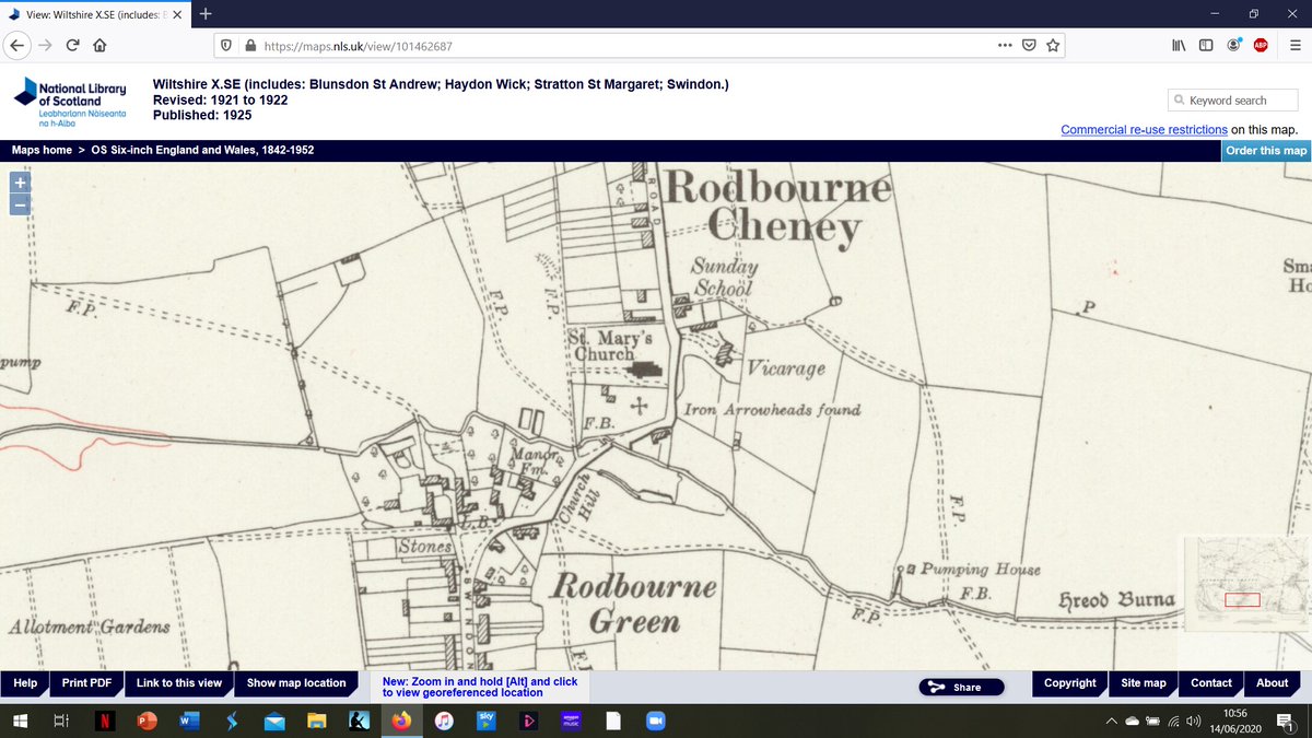 This is named 'hreod burna' on Ordnance Survey maps. Or, rather, that's the name that appeared on maps for a while from the 1920s. It doesn't any more. Obviously, 'Rodbourne' and 'hreod burna' have the same origin, but what are the chances of the stream name surviving (19/24)