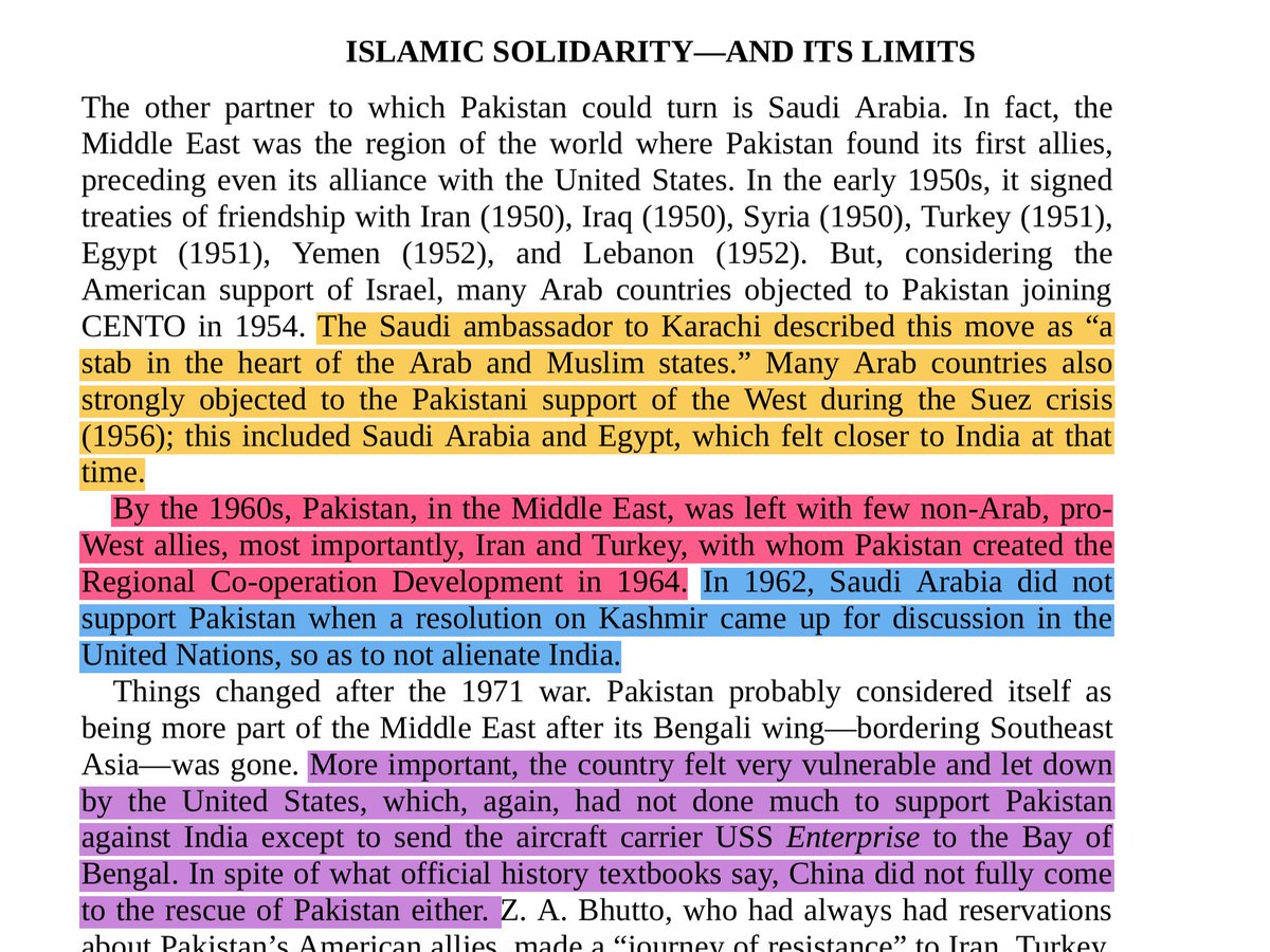 The Saudi ambassador to Karachi described this move as “a stab in the heart of the Arab and Muslim states. In 1962, Saudi Arabia did not support Pakistan when a resolution on Kashmir came up for discussion in the United Nations, so as to not alienate India.