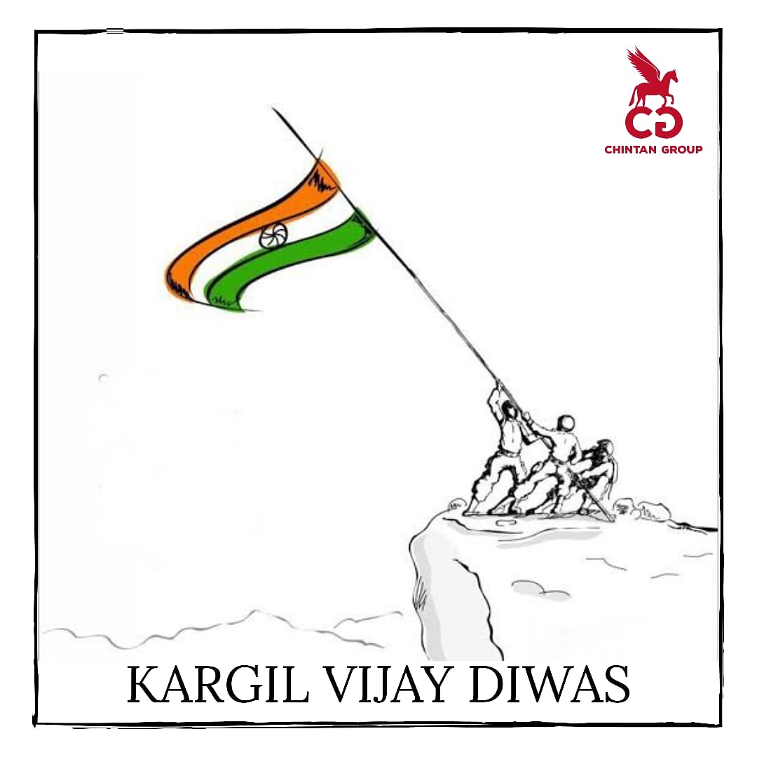 ChintanGroup's tweet photo. 26 July immortalised as Kargil Vijay Diwas is a saga of Glorious Victory of the Nation during Kargil Conflict in May - July 1999. #IndianArmy #Salutes the undaunted courage, indomitable valour &amp; sacrifice of our soldier. Let's remember 21 year of Kargil Vijay Diwas . https://t.co/ElCJH4UKjf