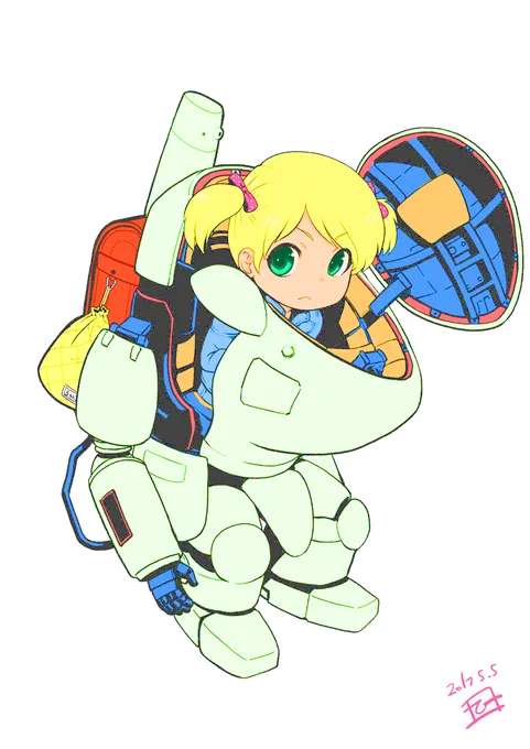 #絵を彩度100にすると超派手 目が 