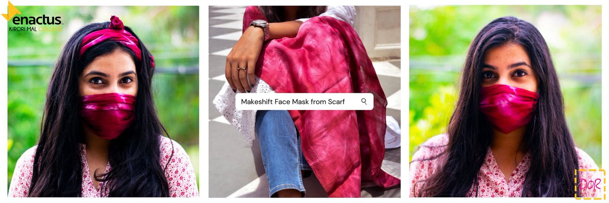 A necessity in these trying times, the makeshift face mask from a Dor scarf serves as the perfect alternative to the regular store-bought masks.

#KhushiyonKiDor #tieanddye #shibhori #bandhani #lehariya #makeshift #Masks