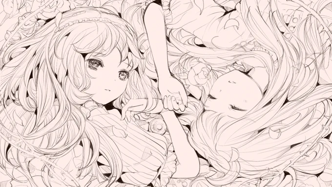 眠りの国の少女たち

絵を見てくださり本当にありがとうございます。
淡く優しい水彩で塗るための絵の線画です。

#オリジナルイラスト #創作 #ペン画 #イラスト基地 #イラストの森 #女の子のイラストだけで興味を持ってくれる方へ届け  #drawing #絵練習 #芸術同盟 