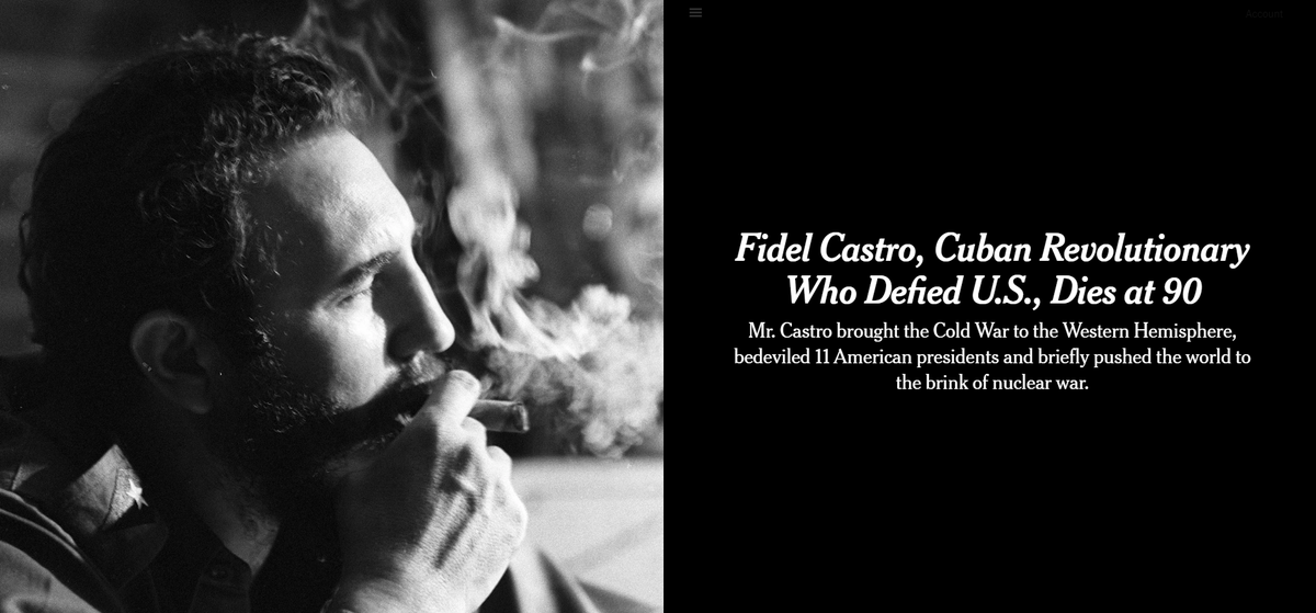 4/x  #MustRead. We'll cover these on  @Sree's Sunday  #NYTReadalong Analysis by  @depalman on  #Cuba https://www.nytimes.com/2020/05/23/opinion/sunday/how-cubans-lost-faith-in-revolution.html #COVID19  https://www.nytimes.com/2020/04/17/opinion/cuba-coronavirus-trump.html #FidelCastro Obit https://www.nytimes.com/2016/11/26/world/americas/fidel-castro-dies.html @readercenter  https://www.nytimes.com/interactive/2016/11/29/insider/fidel-castros-obituary.html