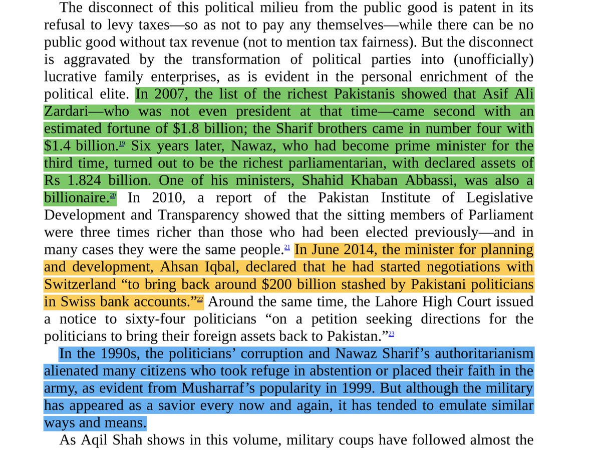 In 2007, Asif Ali Zardari—estimated fortune of $1.8 billion; the Sharif brothers came in number four with $1.4 billion. Six years later, Nawaz, who had become PM had declared assets of Rs 1.824 billion. One of his ministers, Shahid Khaban Abbassi, was also a billionaire.