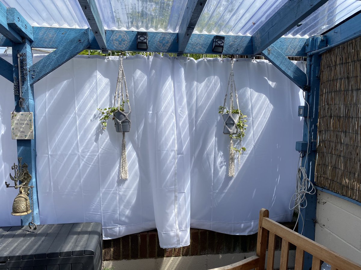lifeforlivingot's tweet photo. Not a bad way to spend the night when you #cantsleep! Thrilled that my boho patio is taking shape! Learning new #skills! 🥳🥳
 #occupationalbalance #OT #project #Bohemian #DIY #weekendfun #OTsWhoCraft #sewing #Upcycled https://t.co/Q7kiawboi6
