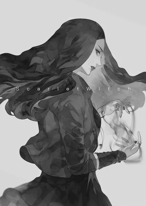 #絵をモノクロにするとかっこいい 
殺し屋カップルはモノクロにした方が雰囲気出る 