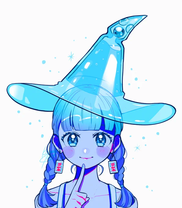 #絵を彩度100にすると超派手 