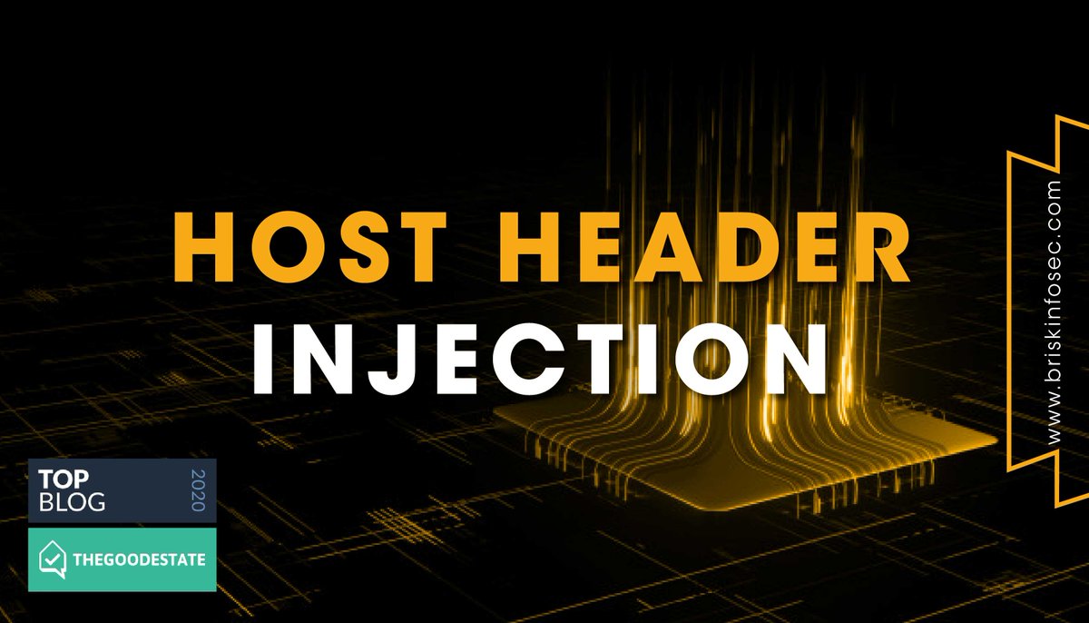 briskinfosec's tweet image. #HostHeaderInjection #Cybersecurity #Applicationsecurity #Webcachepoisoning #Crosssitescripting #Applicationvulnerabilities #Penetrationtesting #Injectionattacks #Sqlinjectionattacks #Secureserverconfiguration @briskinfosec   bit.ly/2Lf8X6h