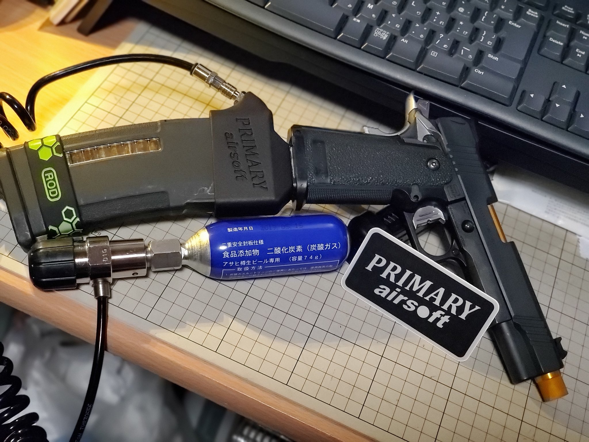 Primary Airsoft ハイキャパ外部ソースアダプタ-