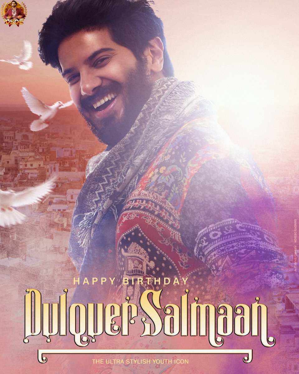 GoodwillEntmnts's tweet photo. Happy To Reveal The Birthday Poster Of @dulQuer From @DsoeOfficial !

Happy Birthday Ultra Stylish Youth Icon DULQUER SALMAAN ❤️

#DulquerSalmaan #Dsoe https://t.co/UteOsHlMCR