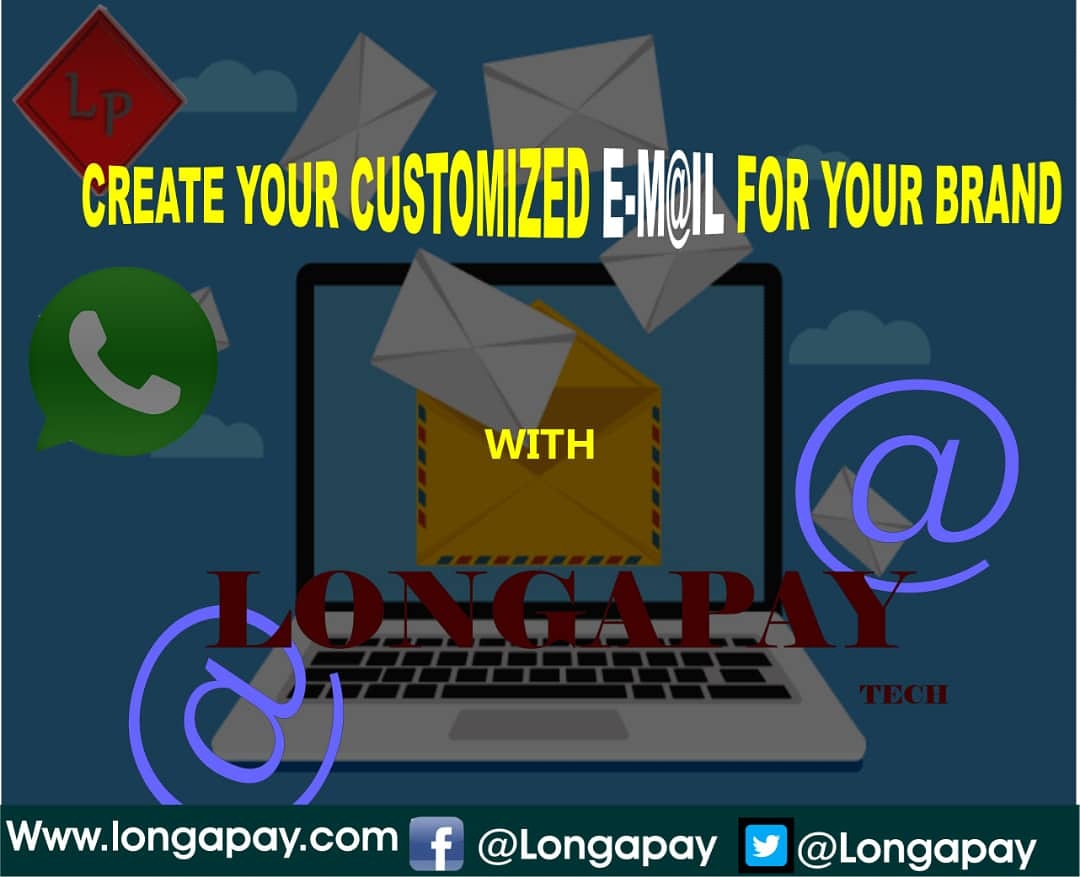 longapay's tweet photo. Do you know having a customized email for your business/brand makes it more authentic and trustworthy??
Well we offer that at a very affordable cost at LONGAPAY TECH.
Contact us on:
☎️/Whatsapp 08150459240
📧 customersupport@longapay.com
Or click link https://t.co/Wb57ymsRdq https://t.co/UI4rf6O3E3