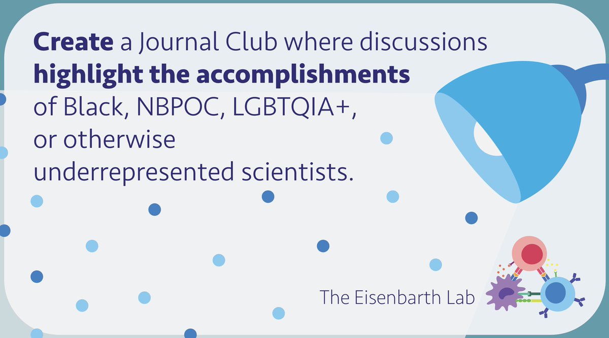 StephanieEisen's tweet photo. This week my lab had a discussion about our role in improving the academic climate for underrepresented scientists. Below are the actions we will take to make our ideals reality. To my academic peers: initiate similar conversations; our work can promote change. https://t.co/VLG5L7rCQ5