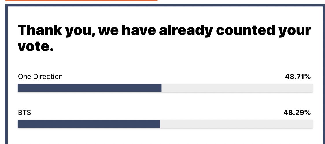 sideboobmichael's tweet photo. Because since I voted once it says this now instead of “thank you for voting” https://t.co/Z4V6l4O1zH