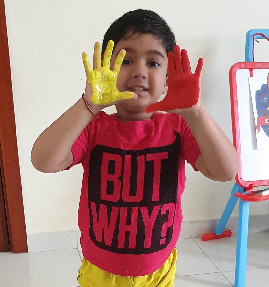 PoojaSardana12's tweet photo. The future belongs to the curious and when inquiry leads the way with parents becoming the wind beneath the wings of children.. they soar to great heights... Vedansh thank u for being so wonderful #LearningandThriving #GMAKGRemoteLearning @26Dakshamehta @senresh @DxbModern https://t.co/dHj0vWjwJv