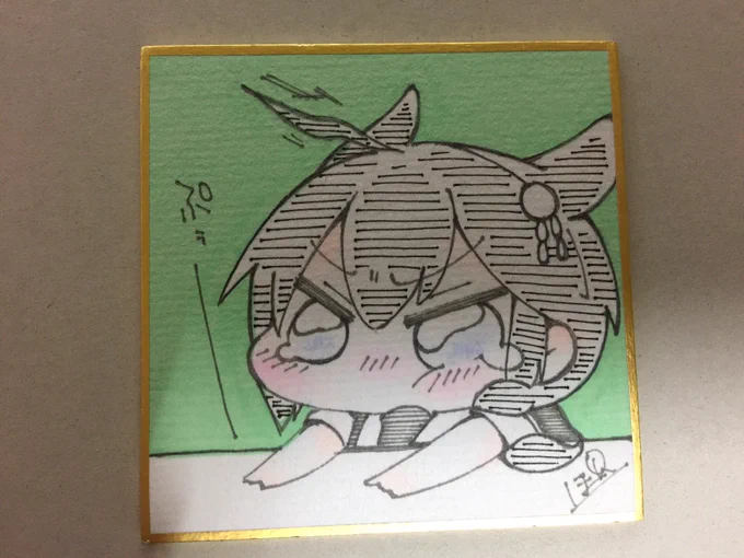 今回色紙ご購入頂いた方にはランダムで豆色紙つけます(こちらは一部)
どの絵柄が届くかはお楽しみに(*'꒳`*) 