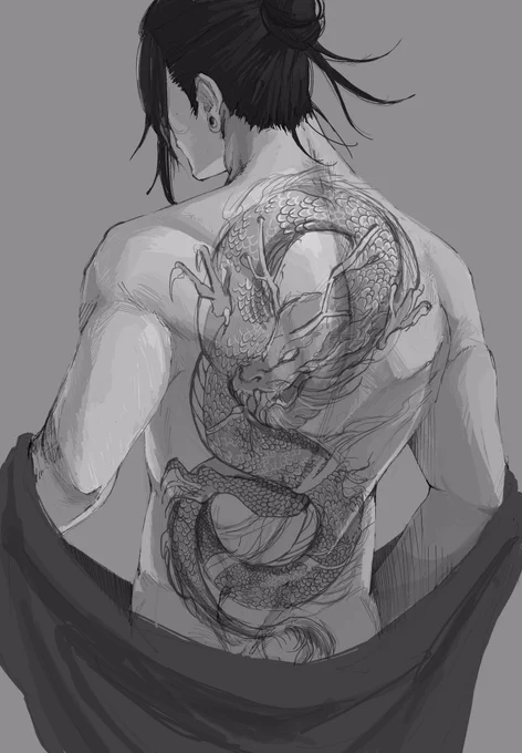 龍の墨と夏油傑🐉
優等生そうなのに脱いだらとか好きです 