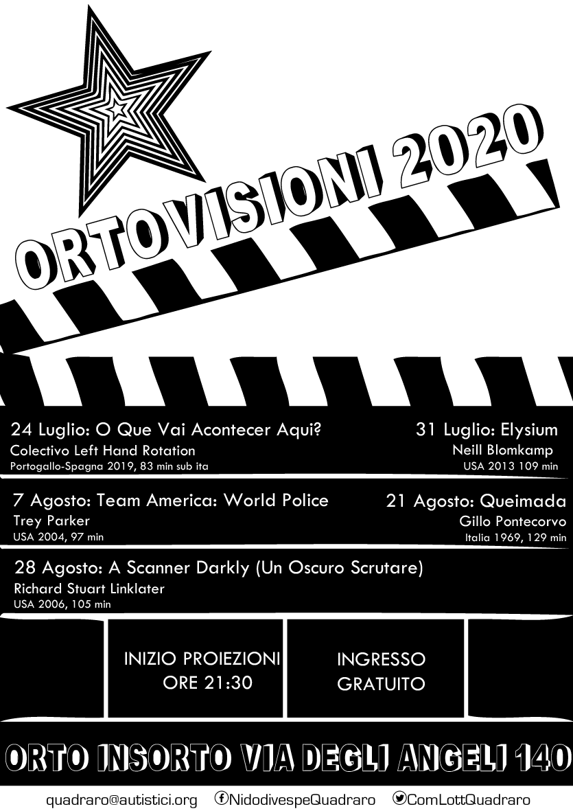 ComLottQuadraro's tweet photo. Oggi alle 21.30 proiezione di 

📽️: Elysium 

orto ins-orto via degli angeli 140☘️ https://t.co/V7QzrsN4xa
