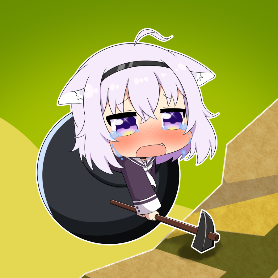 猫又おかゆ 「泣くかもしれないとのこと #絵かゆ 」|トゥーミのイラスト