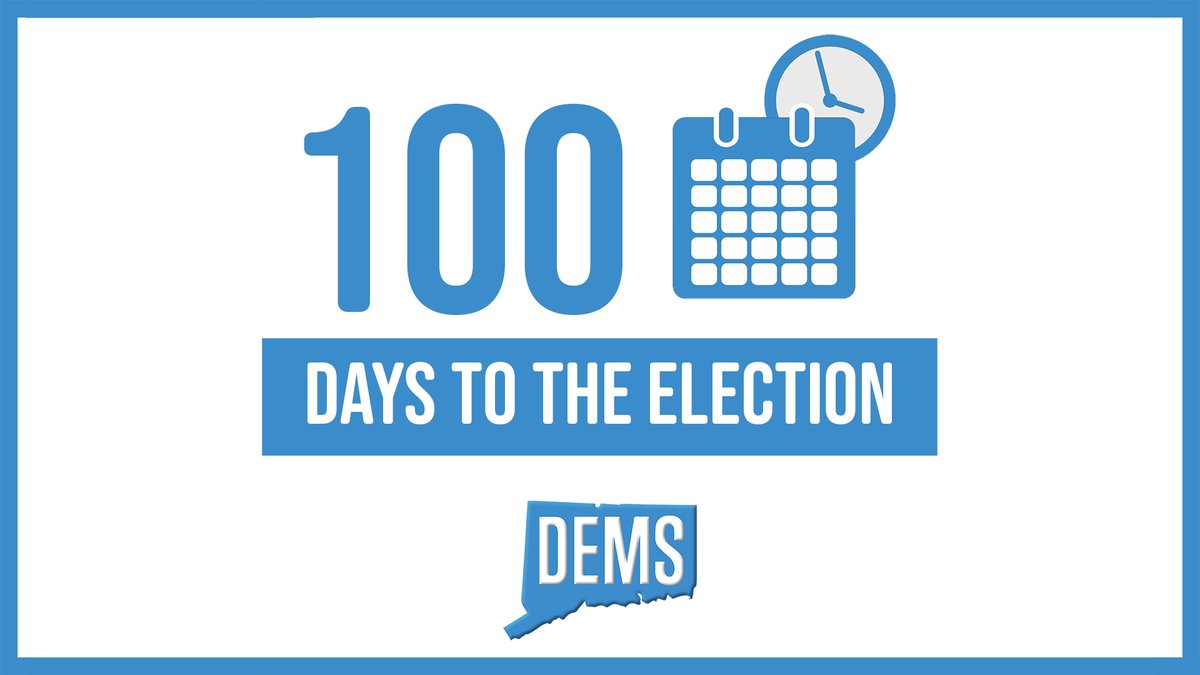 There are 100 DAYS left to do everything you can to help Democrats up and down the ballot win! What can you do? Here are 100 ideas: