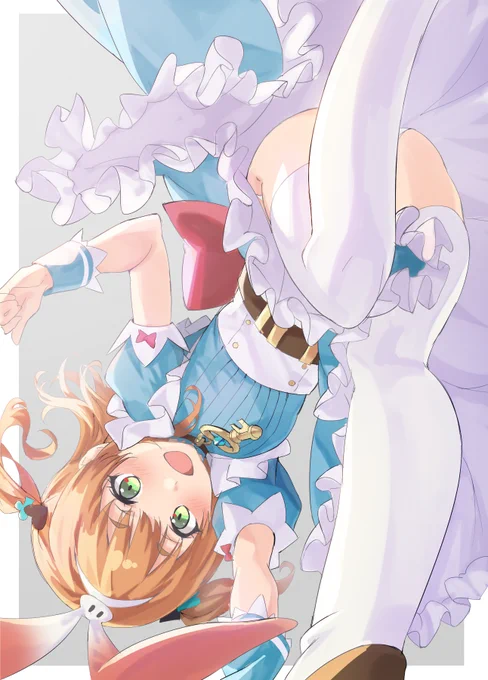 #プリコネR #イラスト 
リノ(ワンダー)のヒラヒラした衣装を動かして描くの楽しいね! 