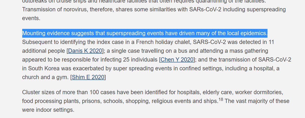 much has been made of postulated "super-spreaders" where one individual is presumed to have infected many.this has always seemed suspicious to me. why would one person be so infective?what if this is not about super-spreading individuals but rather superspreading sources?