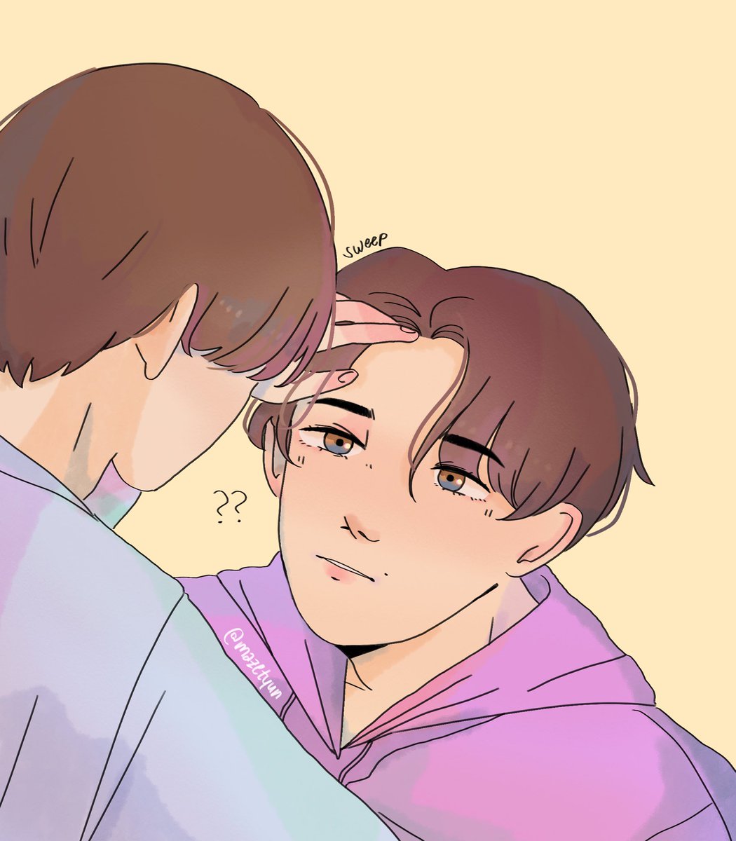 mazetyun's tweet photo. beomkai forehead kisses 🐻🐧💕

#TXTfanart #BEOMKAI https://t.co/a2zSGkI4S0
