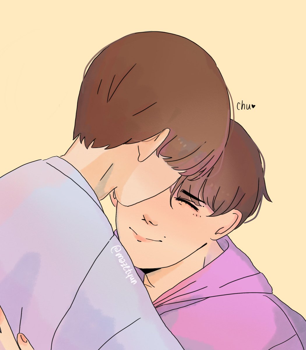 mazetyun's tweet photo. beomkai forehead kisses 🐻🐧💕

#TXTfanart #BEOMKAI https://t.co/a2zSGkI4S0