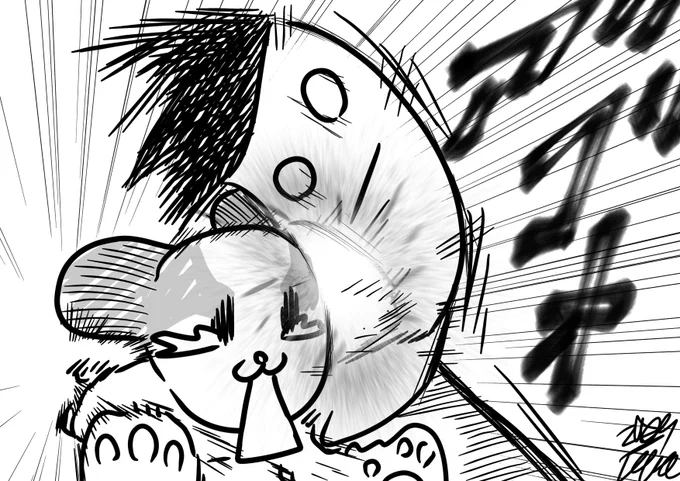 雷に驚いたチャッピーがまた俺の顎を目掛けてタックルしてきました 