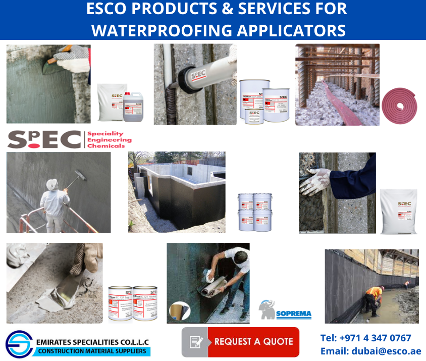esco_spec's tweet photo. ESCO Products & Services For #Waterproofing #Applicators!
#jointsealants #concreterepair #coatings
#cementitiousskimcoat
#bitumenemulsion
#BitumenPaint #cementitiousmortar
#waterproofingmembrane #dampproofcourse
#waterproofingmembrane
Get in touch with us today! https://t.co/OMoYiPUNsk