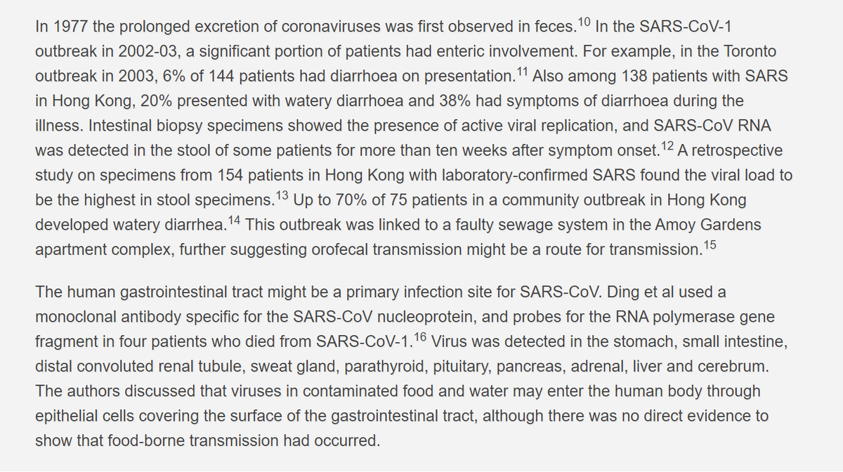 it's difficult to imagine a better transmission vector. many COV's, particularly alpha cov's cannot survive in the human digestive tract.but sars-2 seems to. this was true of sars-1 as well.both frequently present with GI symptoms and infect GI tissues.