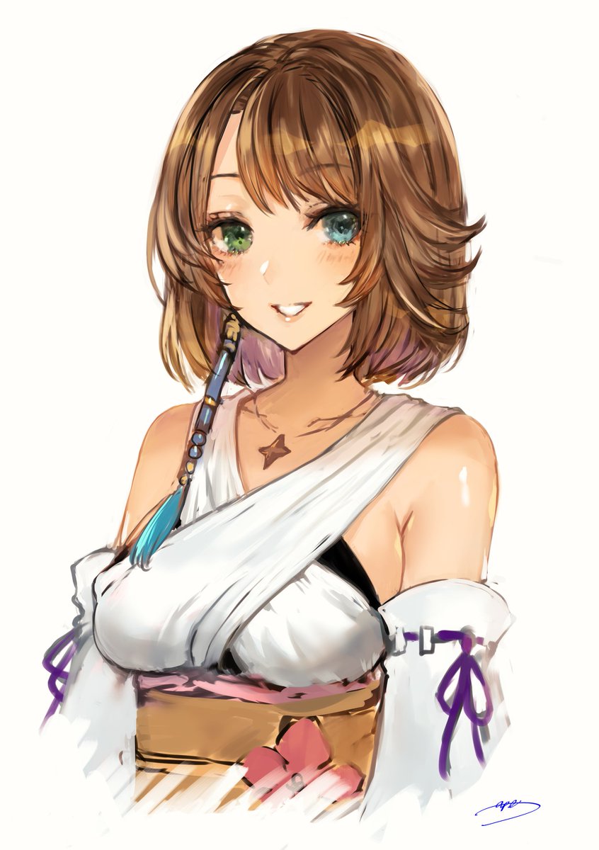 ユウナ(ff10) 「いとこ嫁ちゃんが「ユウナ大好きなんです!」と言ったので、ちょろちょろのちょろすけ」|aptのイラスト