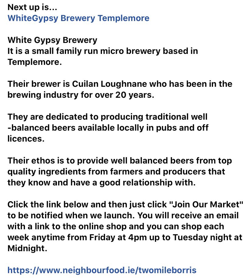 Two Mile Borris NeighbourFood tweet media