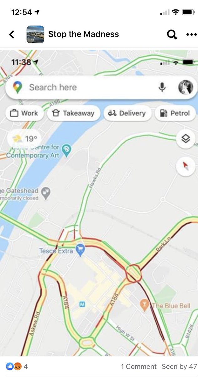 stuartb06230054's tweet photo. .@IanMearnsMP please help !! @gateshead have imposed a clearly unworkable solution to Gatesheads’ traffic issues.Sunday morning and it’s gridlocked !! .@liztwist .@grantshapps https://t.co/zyfB7p0jPJ
