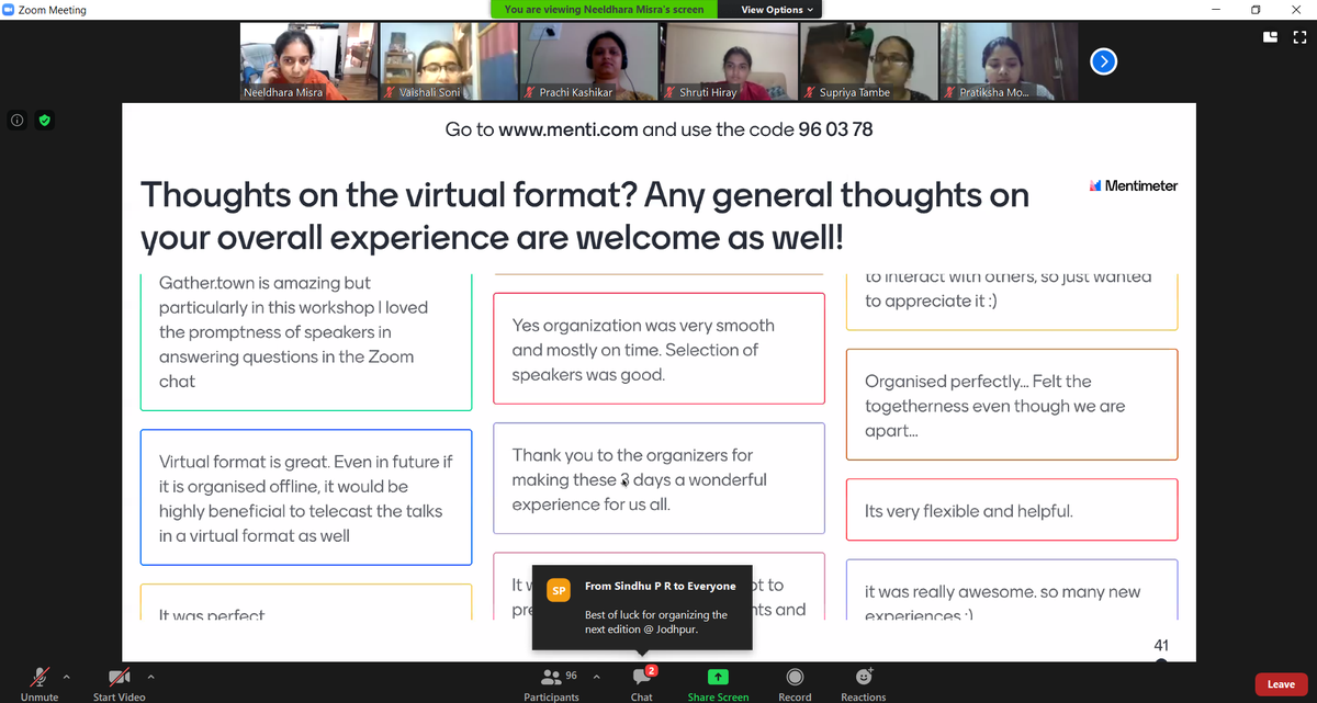 acmWIndia's tweet photo. Wrapping up the event with some fantastic remarks from our audience! Many thanks to all our eminent speakers and amazing interactive audience!
#acm #acmWIndia #ACMIndiaGradCohort @iitgandhinagar https://t.co/JlGyxqKYbS