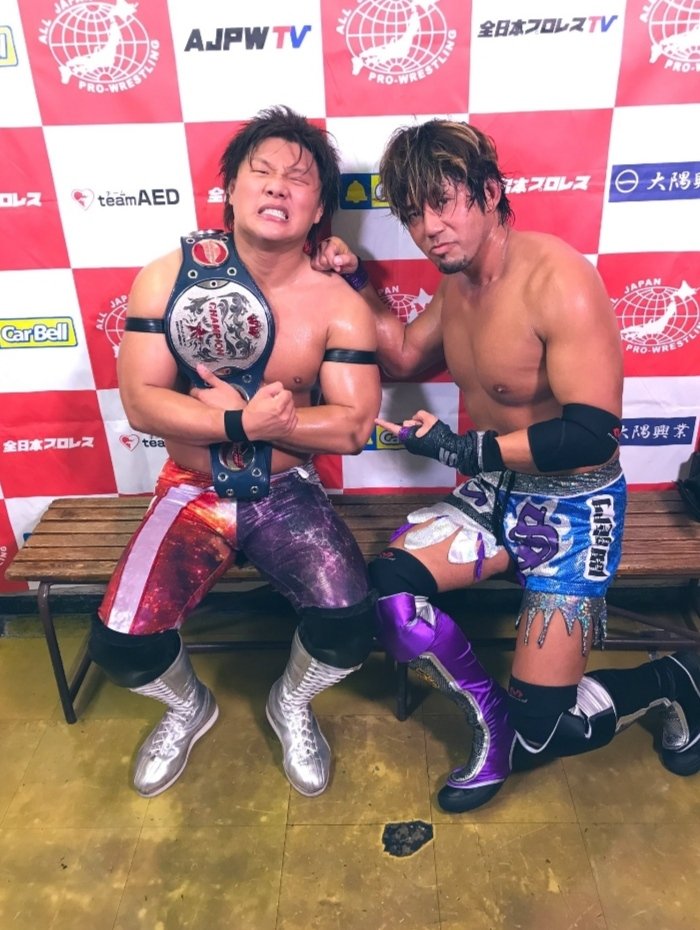 lyf_pro's tweet photo. Congrats #AndNew #CapeChampionshipWrestling Heavyweight Champion #JacksynCrowley, #AJPW World Junior Heavyweight Champion #KojoIwamoto, #DDTPro Ironman Heavy Metal Champion #JoeyJanela, #ExtremeHardcoreFighting Tag Team Champions #TheMosh (#CliffKillmeister & #KyleShaddix) https://t.co/Fl7doTmiWe