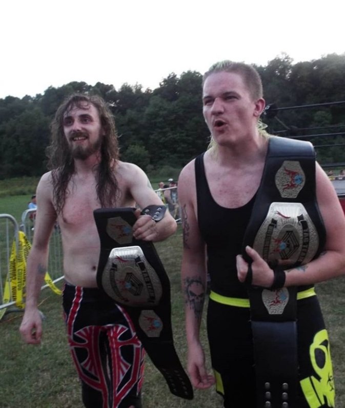 lyf_pro's tweet photo. Congrats #AndNew #CapeChampionshipWrestling Heavyweight Champion #JacksynCrowley, #AJPW World Junior Heavyweight Champion #KojoIwamoto, #DDTPro Ironman Heavy Metal Champion #JoeyJanela, #ExtremeHardcoreFighting Tag Team Champions #TheMosh (#CliffKillmeister & #KyleShaddix) https://t.co/Fl7doTmiWe