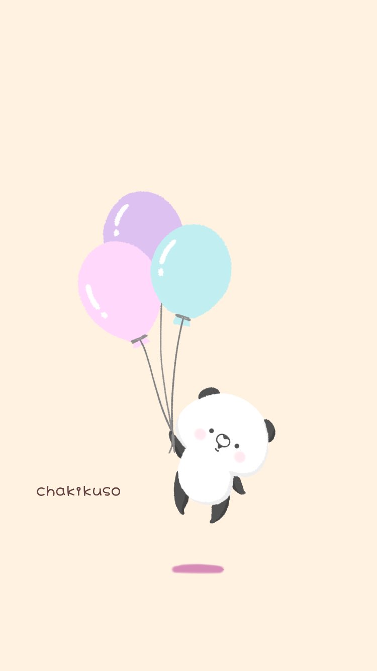 Chakikuso 壁紙作りましたので使ってもらえると嬉しいです こころにパンダ イラスト ロック画面 壁紙 T Co Jtjirxsa0z Twitter