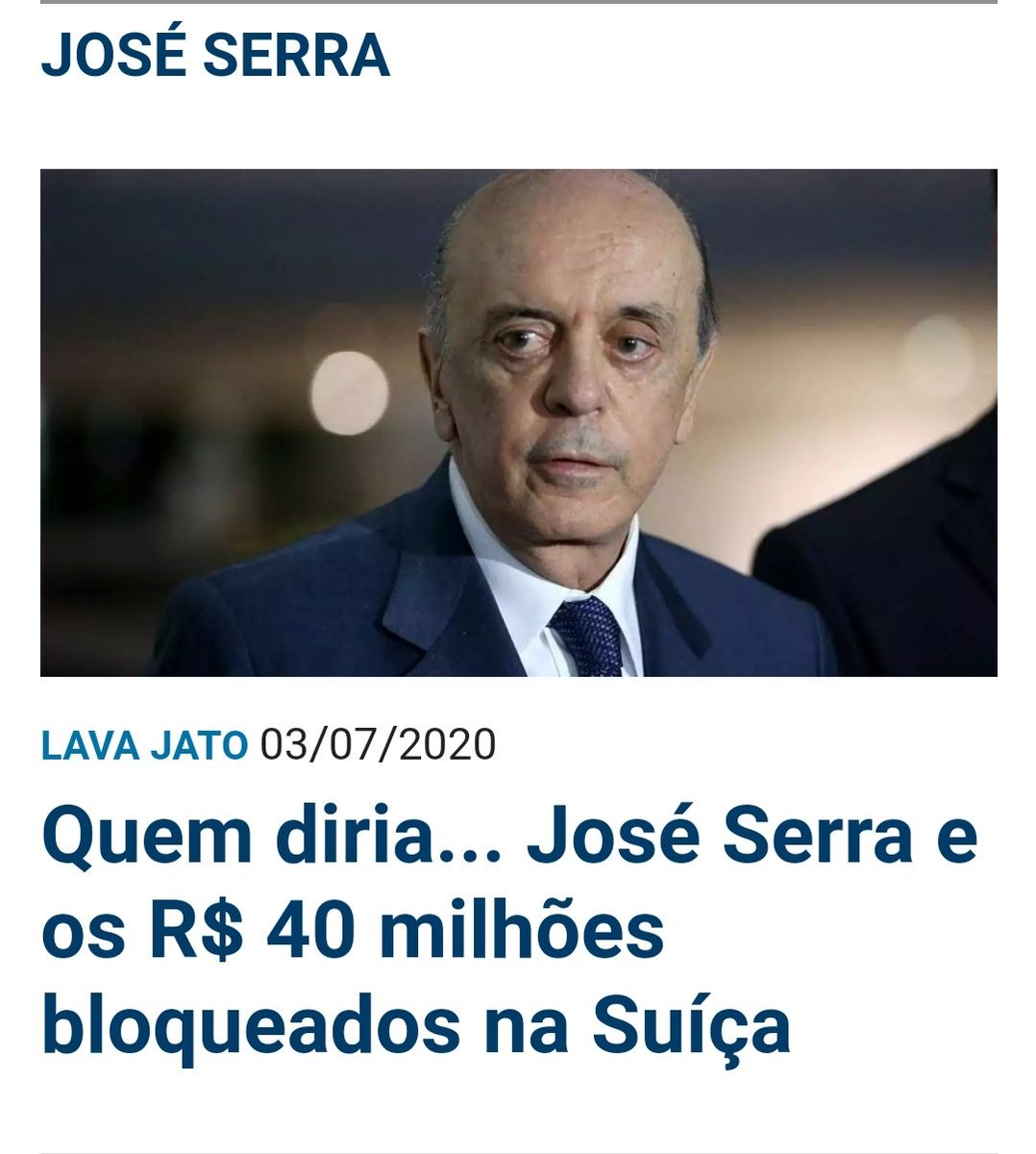 AbrahamWeint's tweet photo. Diogo/sabino falem o banco onde Serra escondia a grana no exterior. É fácil! Há mais amiguinhos seus com conta ilegal lá? É isso? Vejam: Maluf tinha no Crédit Agricole. É bem mais simples que mandar blogueira descobrir onde vivo com MEU dinheiro ganho honestamente. Vão se lamber! https://t.co/Zhj1owGBCy