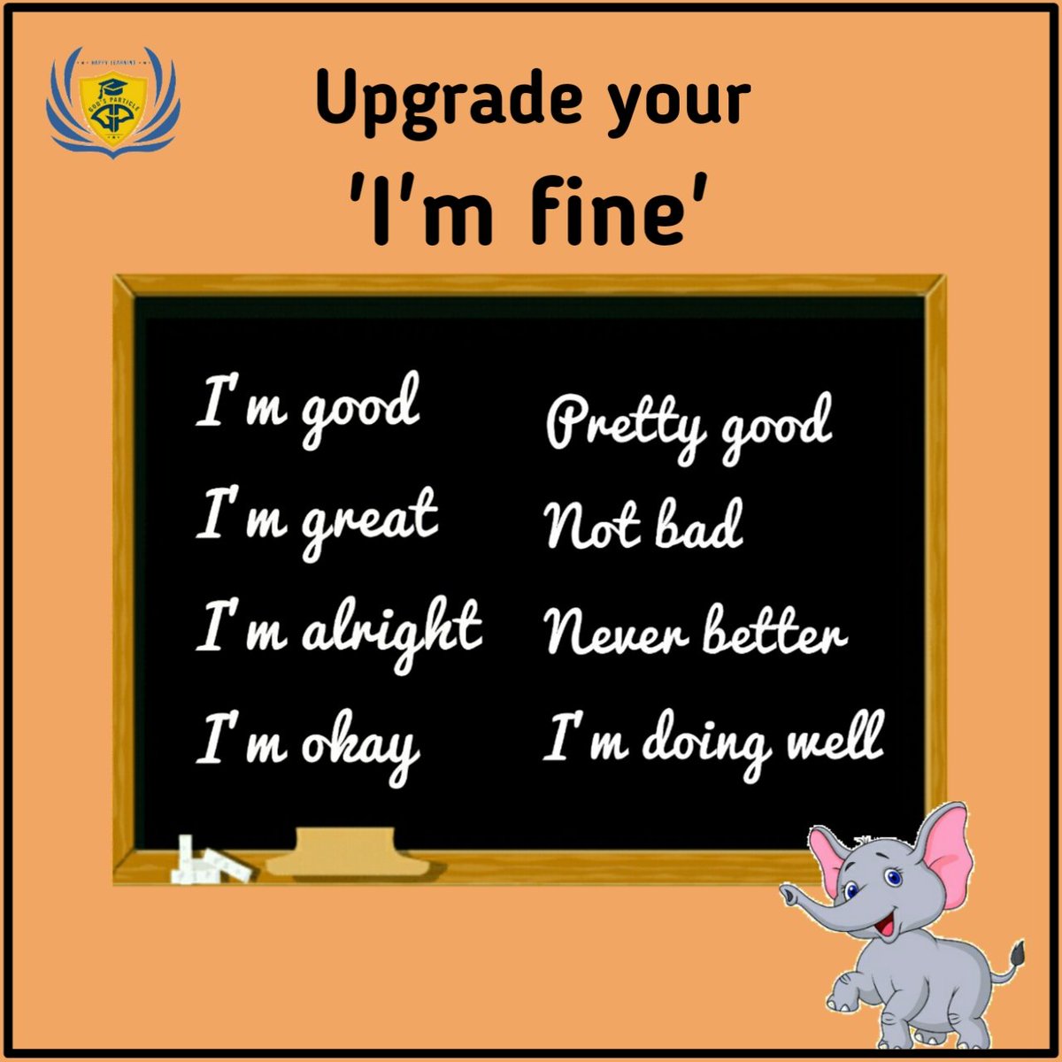 _godsparticle_'s tweet photo. Confused with never better? 😅 It means things have never been better than now which simply means 'doing good'! 😄
Enhance your English! 😊
#beasuccessfulperson
#thegp #thegodsparticle #englishclass #phonics #readingandwriting #englishtips #goodatenglish #spokenenglishclasses https://t.co/7wqWgJbIyP