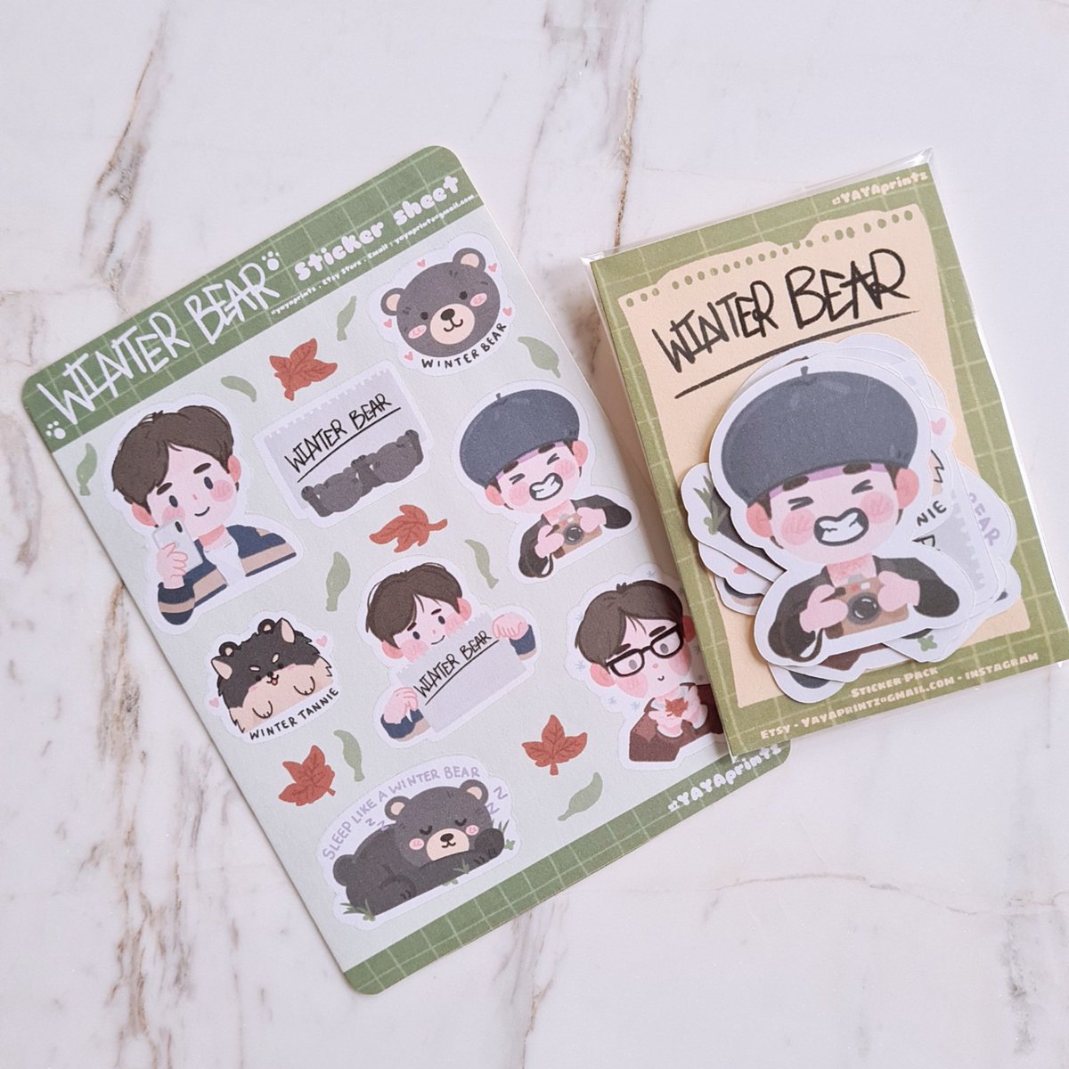 YAprintz's tweet photo. Winter bear stickers! βπ»π³
β’
π Shop link in my bio π
β’
#etsyseller #etsyhandmade #etsystore #etsysellersofinstagram #etsyshop #winterbear #winterbearvbts #bts #taetae #taehyung #stationary #stickersheet #procreate #digitalillustration #digitalartist https://t.co/0igh6VGeYJ