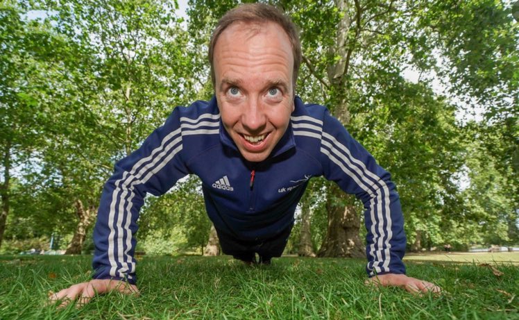 Why does Matt Hancock look like he’d feature on a Buzzfeed listicle titled “32 bouncy castles that will haunt your dreams”