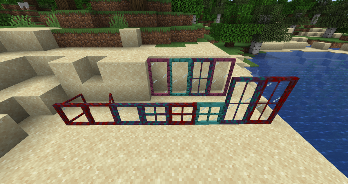 sketch_macaw's tweet photo. Macaw's Windows Update 1.0.2 will have the new Crimson and Warped stem, planks, stripped stem variations! #minecraft #macawswindows #minecraftwindows #minecraftmods https://t.co/dLcrAZQZP0