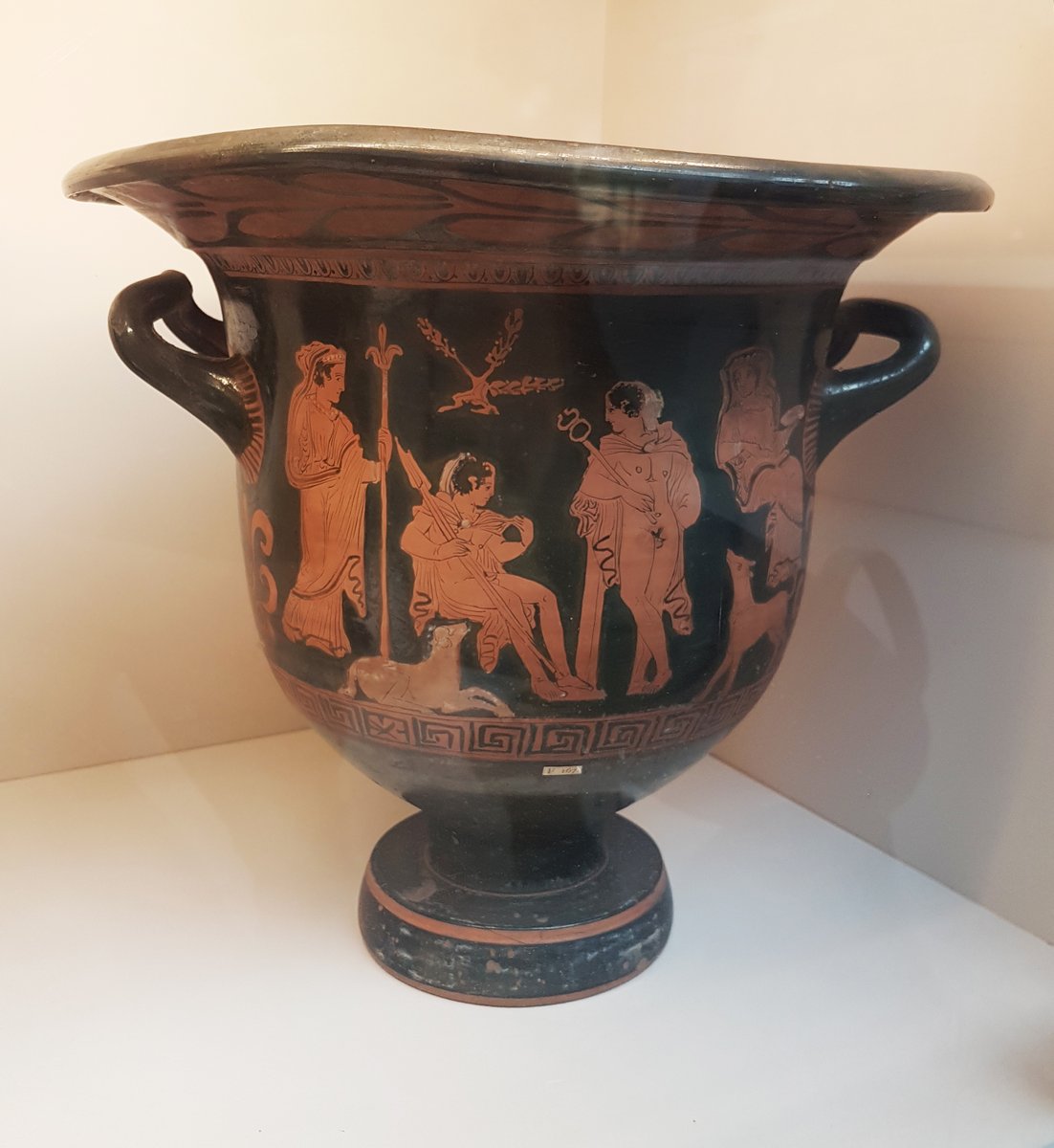 The Judgement of ParisRed-figure bell-krater, attributed to the Judgement Painter. Apulia, c. 350 BC.  @britishmuseum  #ceramics  #art  #mythology  #classics