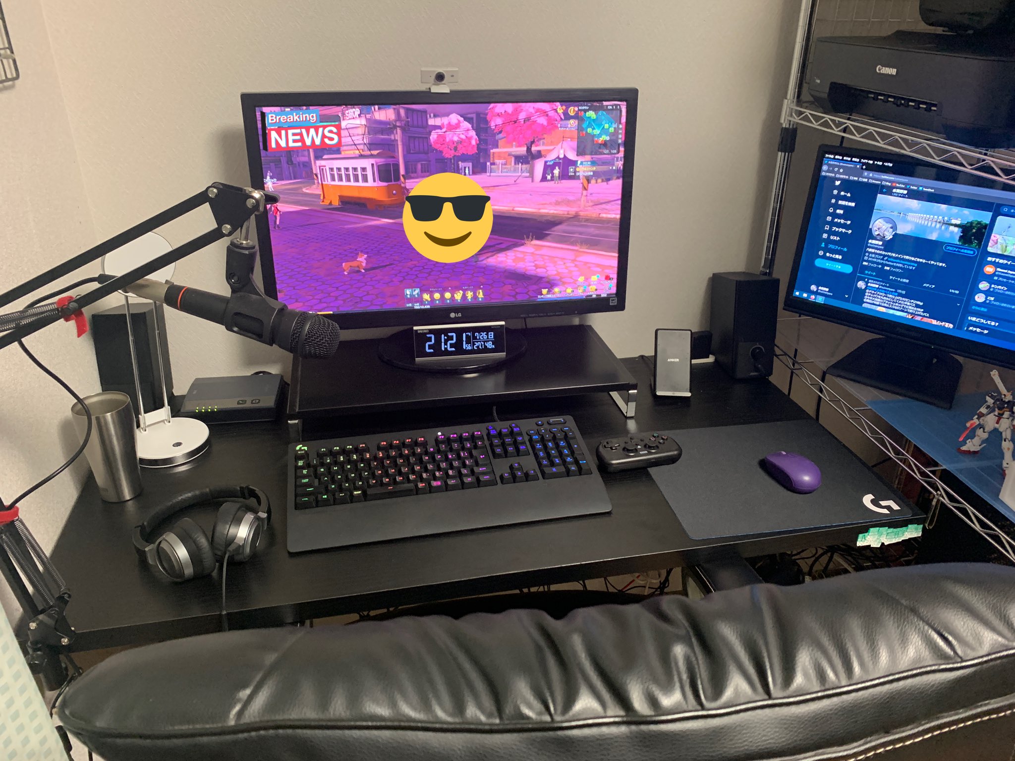 Twitter 上的 水面野郎 何か気がついたらｖtuber使ってゲーム配信できるぐらいpc周りの環境が整ってきてるw Pcデスク Pcオタク ゲーミングpc T Co Nsif9w9vdf Twitter