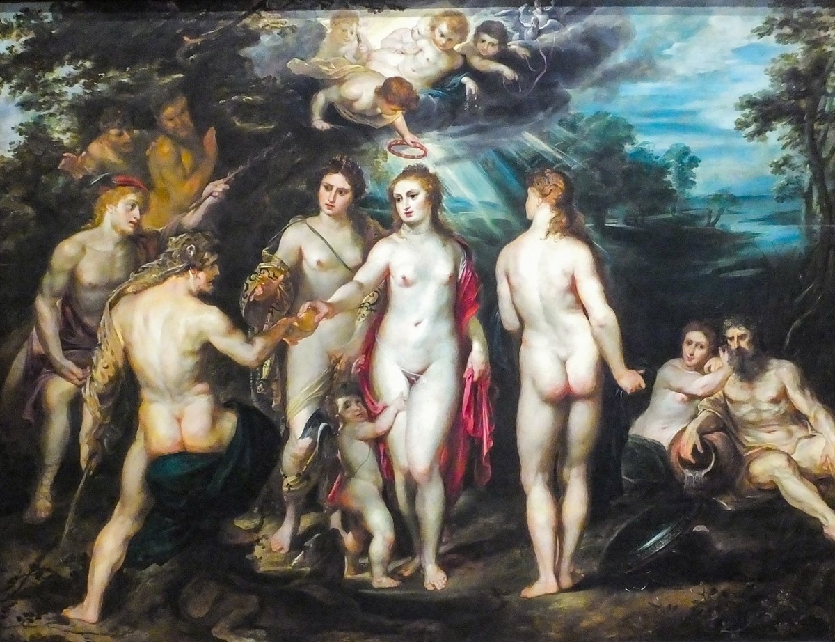 The Judgement of ParisPainting by Peter Paul Rubens, 1597-1599.  @NationalGallery  #paintings  #art  #mythology  #classics