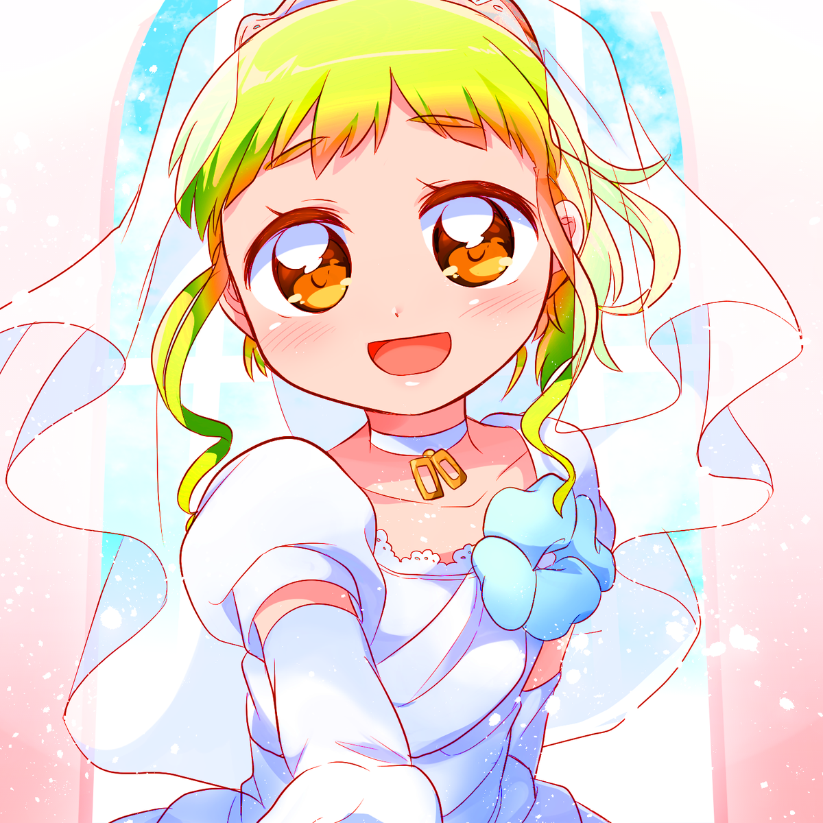 #絵を彩度100にすると超派手
#モノクロにするとかっこいい
なんと!雨宮さんがまぶしい金髪になってしまいました!!
逆に言うとそれ以外があまり変わってないので常に彩度クライマックスで爆走していることが判明だ!!
(モノクロはあれだね、くのいにぴったり)