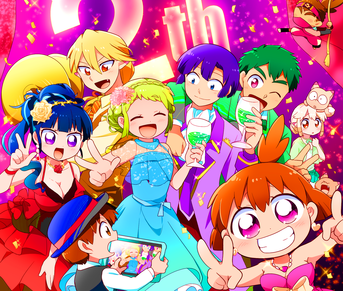 #絵を彩度100にすると超派手
#モノクロにするとかっこいい
なんと!雨宮さんがまぶしい金髪になってしまいました!!
逆に言うとそれ以外があまり変わってないので常に彩度クライマックスで爆走していることが判明だ!!
(モノクロはあれだね、くのいにぴったり)