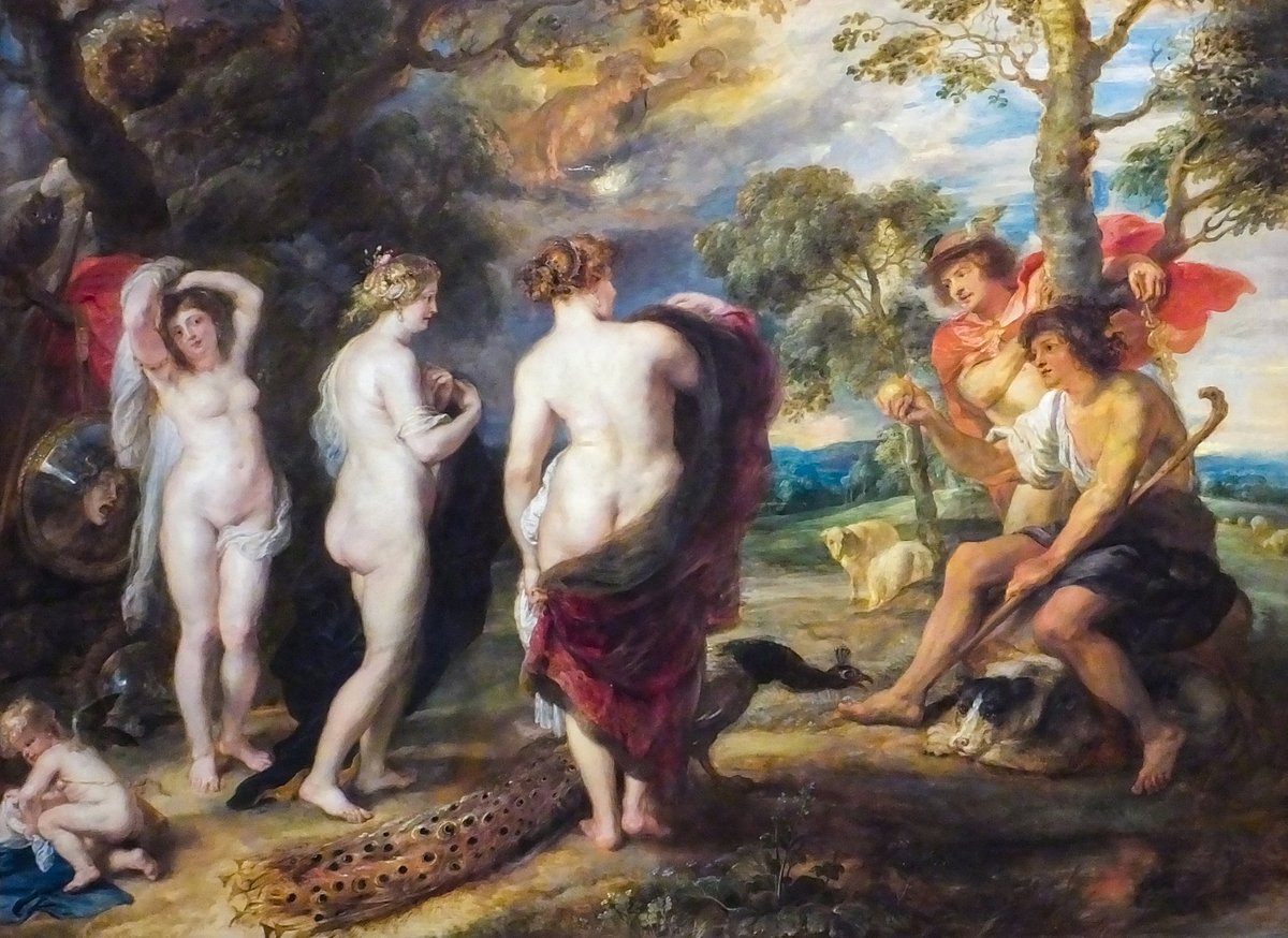 The Judgement of ParisPainting by Peter Paul Rubens, 1632-1635.  @NationalGallery  #paintings  #art  #mythology  #classics